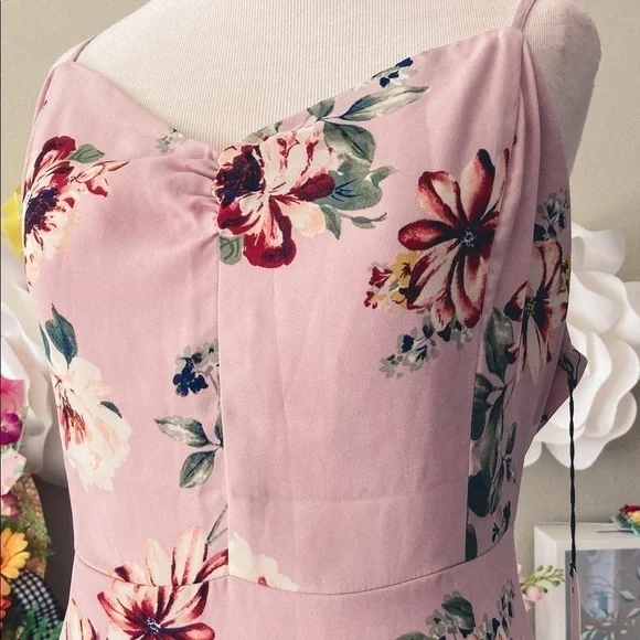 Nwt Leith Floral Print Maxi Dress - Picture 9 of 9